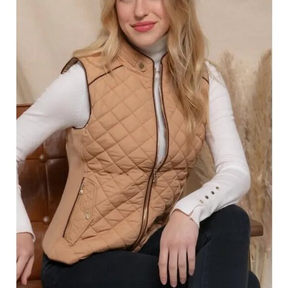 Rib Quilted Vest - Picture 2 of 3